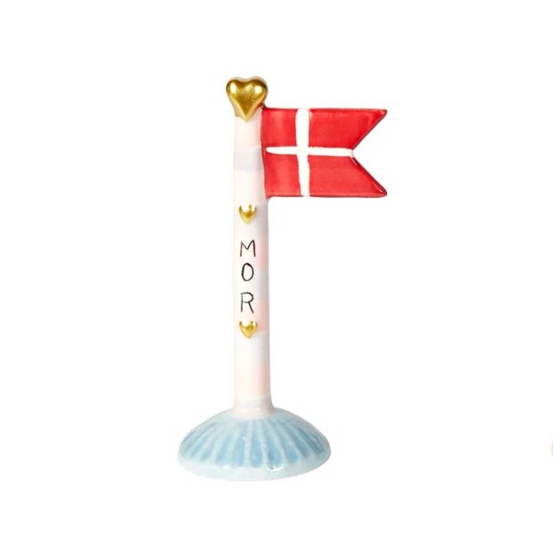 Billede af Keramikflag Mor 14 Cm | Blå Fod Fra Speedtsberg