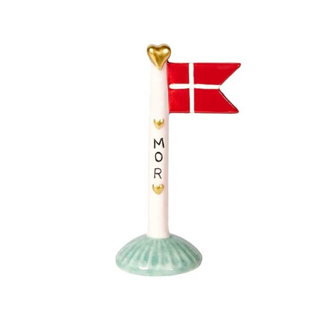 Billede af Keramikflag Mor 14 Cm | Grøn Fod Fra Speedtsberg