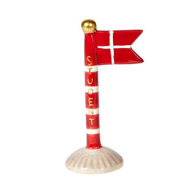 SPEEDTSBERG - KERAMIKFLAG STUDENT 14 CM | RØD