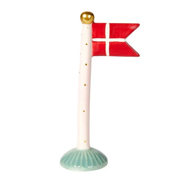 SPEEDTSBERG - KERAMIKFLAG 19 CM | GRØN FOD