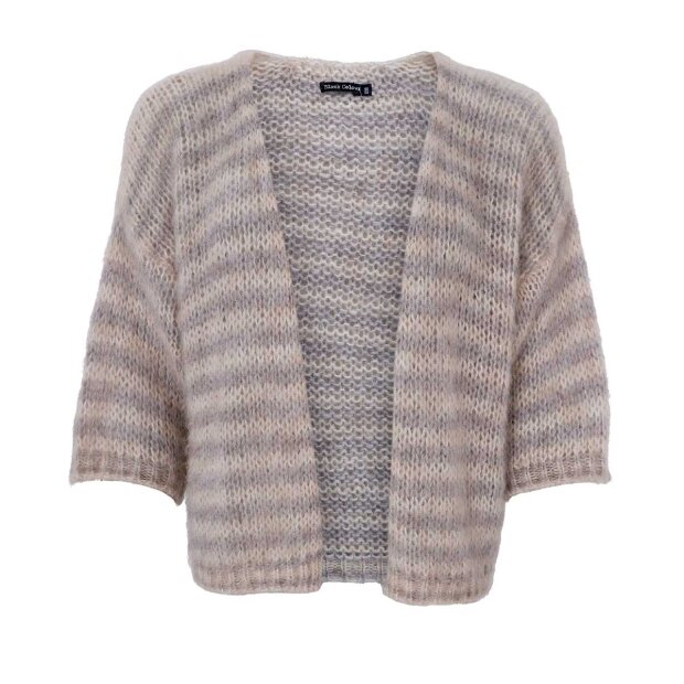 Billede af Casey Stribet Cardigan | Natural Fra Black Colour
