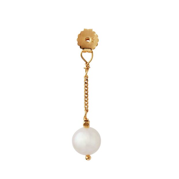 Billede af Cherie Bon Bon Behind Ear Ørering 1 Stk. | Forgyldt M/hvid Fra Stine A