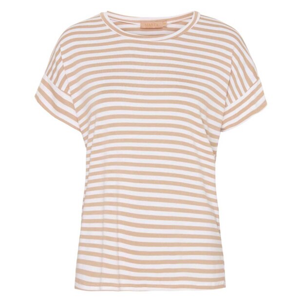 Billede af Lotte T-shirt | Hvid/beige Fra Marta Du Chateau