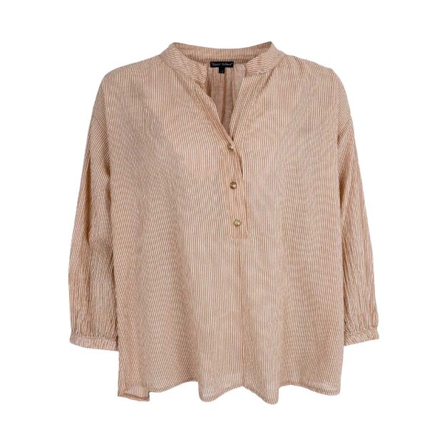 Billede af Olga Stribet Bluse | Latte Fra Black Colour
