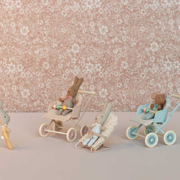 MAILEG - KLAPVOGN TIL BABYMUS | ROSA