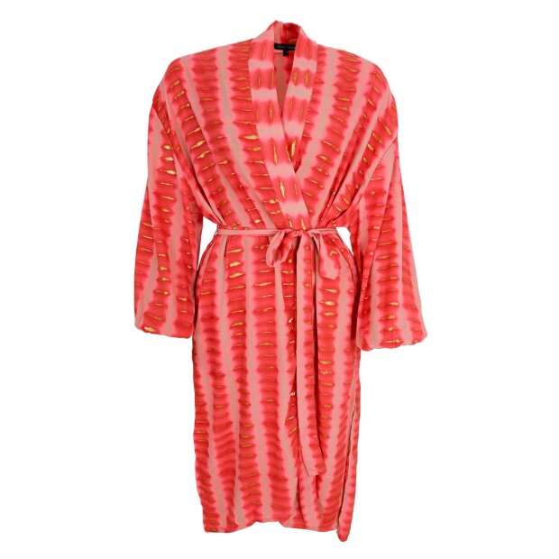 BLACK COLOUR - LUNA LANG KIMONO | GLOW BERRY