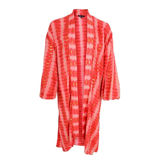 BLACK COLOUR - LUNA LANG KIMONO | GLOW BERRY