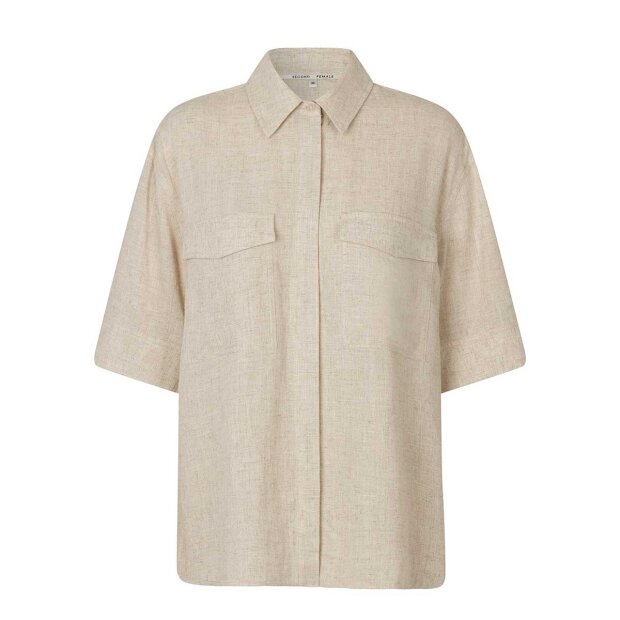 Billede af Linoraw Skjorte | Vintage Khaki Fra Second Female