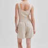 SECOND FEMALE - LINORAW SHORTS | VINTAGE KHAKI