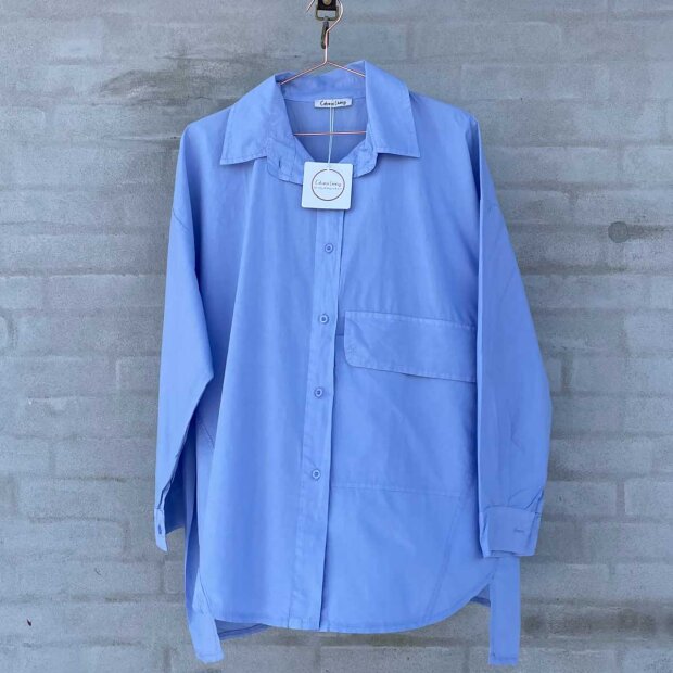 CABANA LIVING - TOKYO SKJORTE | BLUE/PALE IRIS