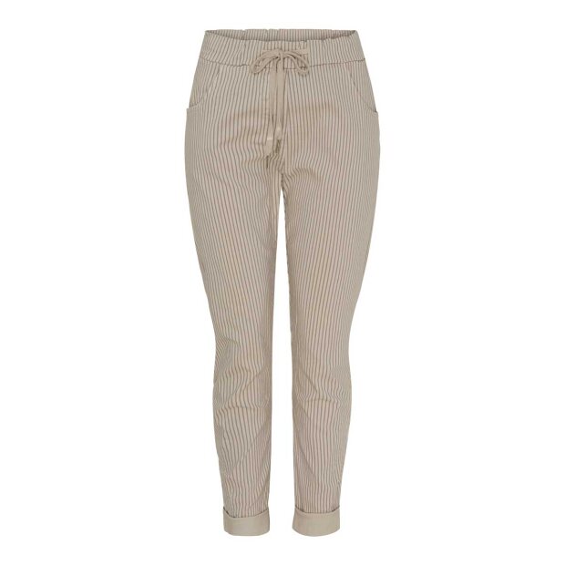 Billede af Jerri Bukser | Beige/brown Stripe Fra Marta Du Chateau