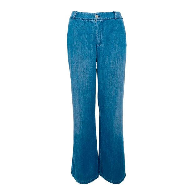 Billede af Nettie Box Jeans | Mid Blue Fra Black Colour