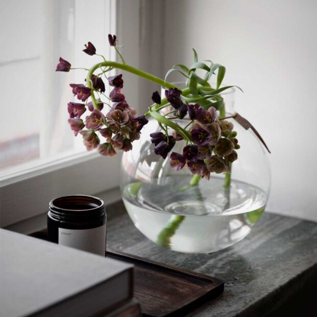 ERNST - RUND GLASVASE 21X22 CM