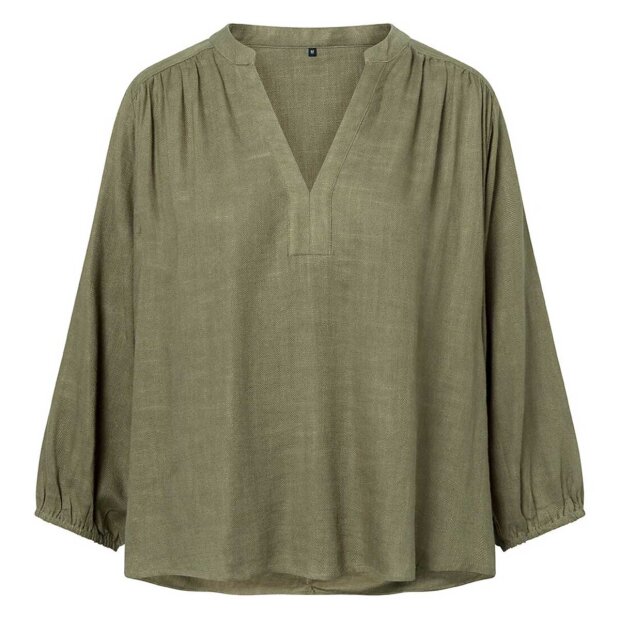 Billede af Sofia Bluse | Khaki Fra Depeche