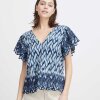 ATELIER REVE - NELLIO BLUSE | WATERLINE PRINT