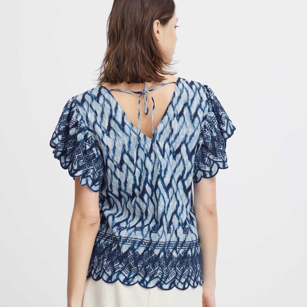 ATELIER REVE - NELLIO BLUSE | WATERLINE PRINT