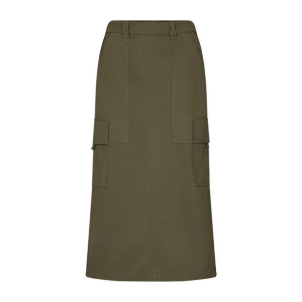 Billede af Breden Cargo Nederdel | Dusty Olive Fra Mos Mosh