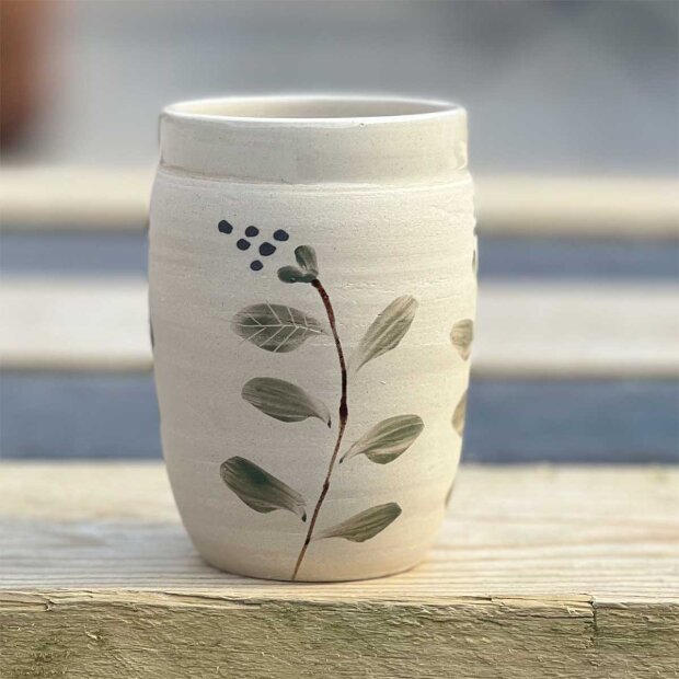 Billede af Mellem Vase H11xd7 Cm| Evig Flor/transparent Fra Stinemei Keramik