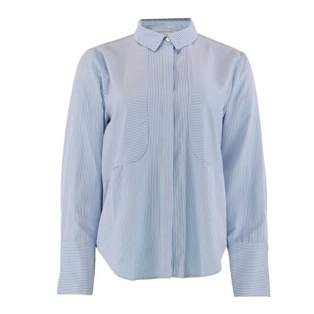 Billede af Selma New Stripe | Offwhite/blå Fra Continue Copenhagen