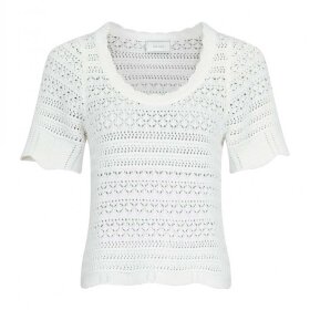 NEO NOIR - MEIKO KNIT BLUSE | OFF WHITE