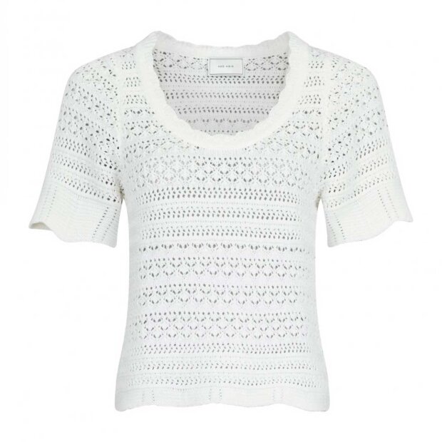 NEO NOIR - MEIKO KNIT BLUSE | OFF WHITE