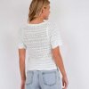 NEO NOIR - MEIKO KNIT BLUSE | OFF WHITE