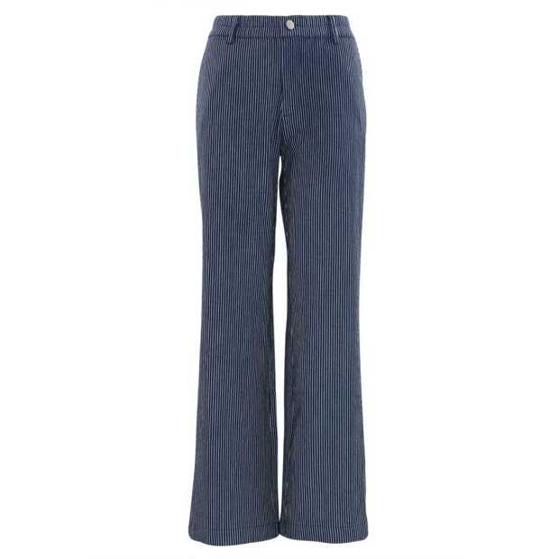 Billede af Roberta Stribede Bukser | Denim Fra Continue Copenhagen