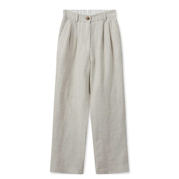 Billede af Adlana Linen Bukser | Cement Fra Mos Mosh