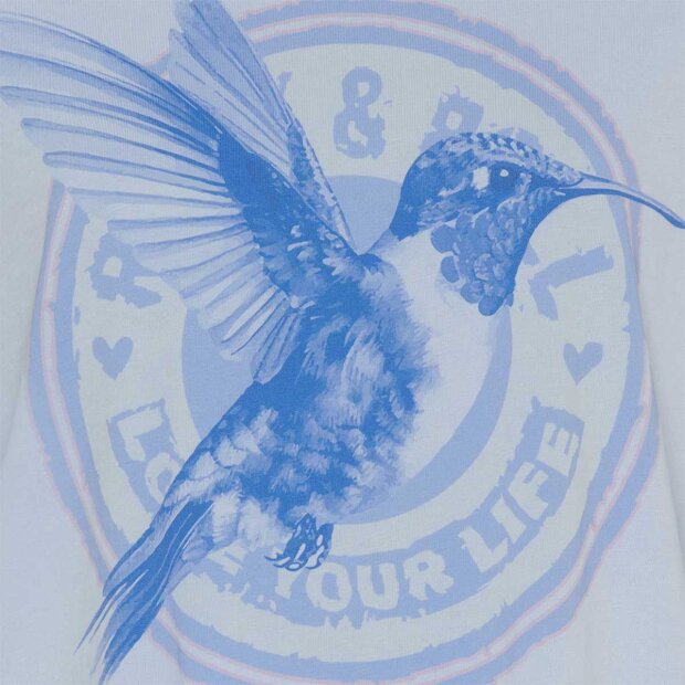 MARTA DU CHATEAU - INGE T-SHIRT | BLUE HUMMINGBIRD
