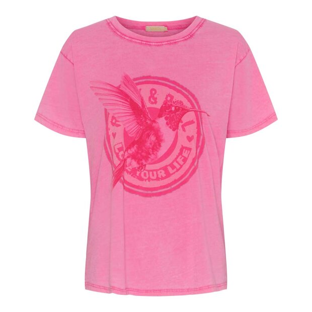 Billede af Inge T-shirt | Pink Hummingbird Fra Marta Du Chateau