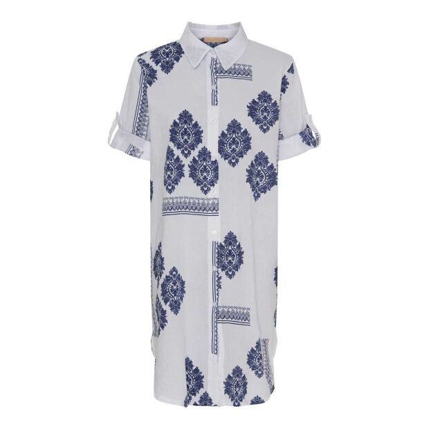 Billede af Jutta Skjorte | Hvid/navy Fra Marta Du Chateau