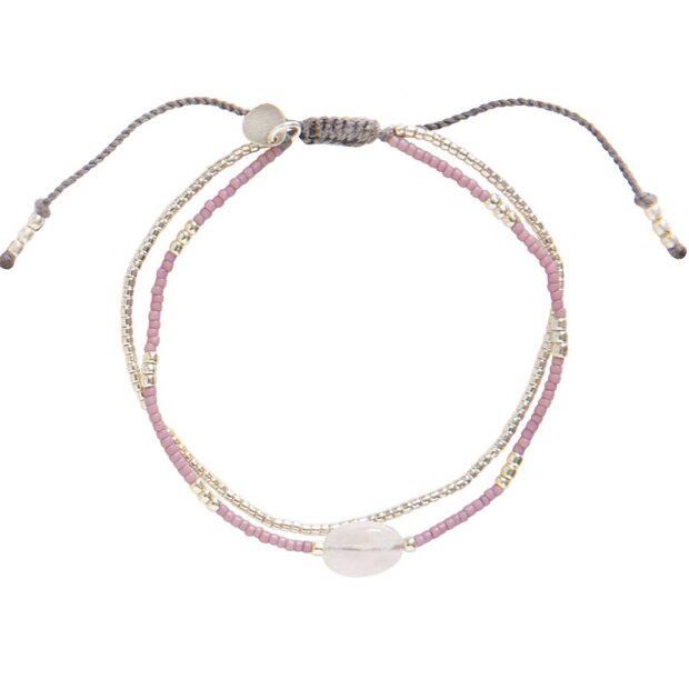 Billede af Feeling Rose Quartz Armbånd | Sølv Fra A Beautiful Story