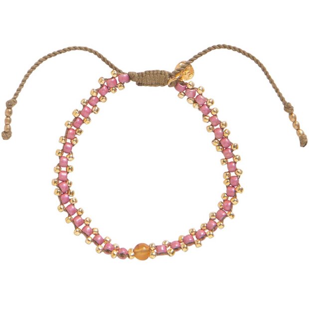Billede af Eternal Carnelian Armbånd | Forgyldt Fra A Beautiful Story