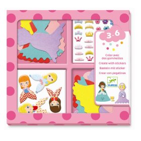 DJECO - KREATIVE KLISTERMÆRKER - JEG ELSKER PRINSESSER