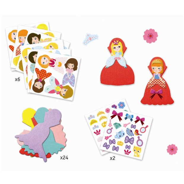 DJECO - KREATIVE KLISTERMÆRKER - JEG ELSKER PRINSESSER