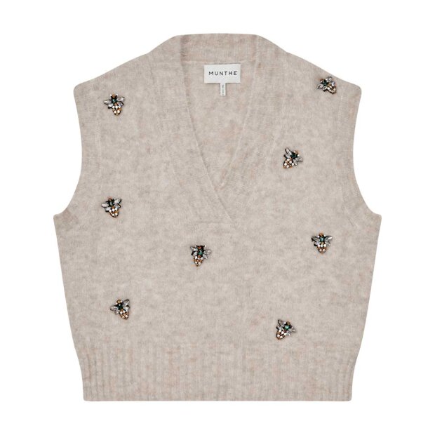 Billede af Oshali Vest | Creme Fra Munthe