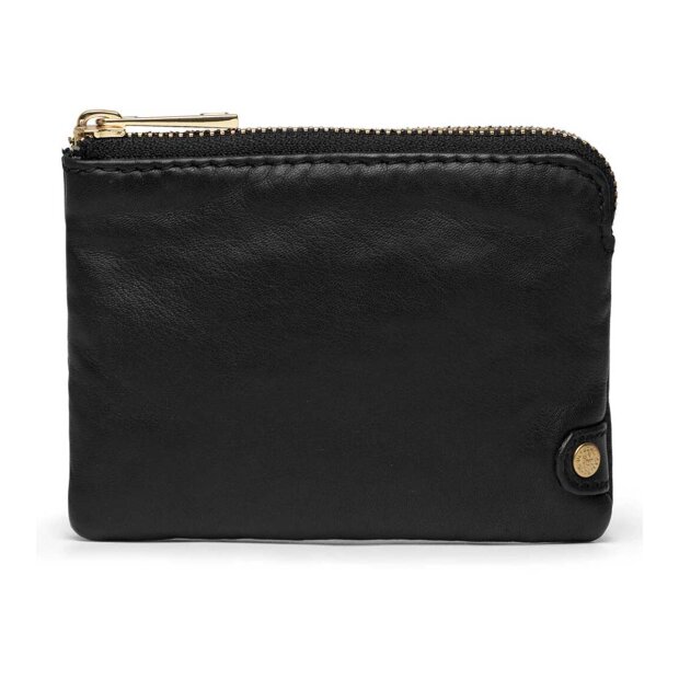 Billede af Lille Pung I Blødt & Kraftigt Skind | Sort M/guld Fra Depeche