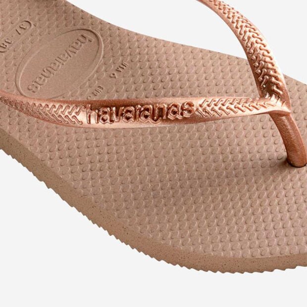 HAVAIANAS - SLIM KLIPKLAPPER | ROSEGOLD