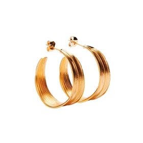 PICO - OLIVE STUDS ØRERINGE | FORGYLDT