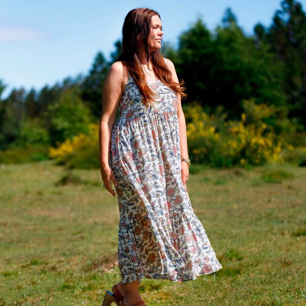 BLACK COLOUR - LUNA VERO BOHO STROPKJOLE | WHITE BREEZE