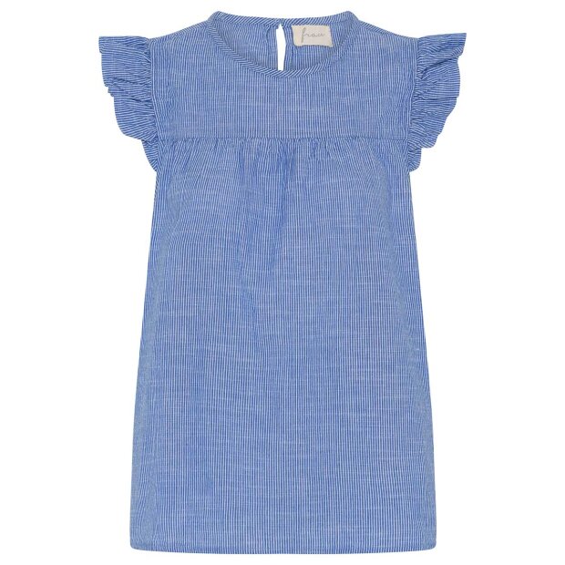 FRAU - STOCKHOLM TOP | MEDIUM BLUE STRIPE