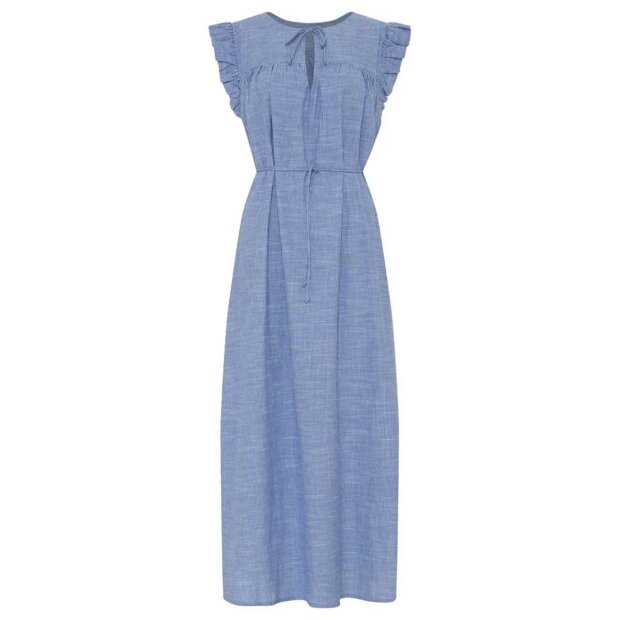 FRAU - STOCKHOLM LANG KJOLE | MEDIUM BLUE STRIPE
