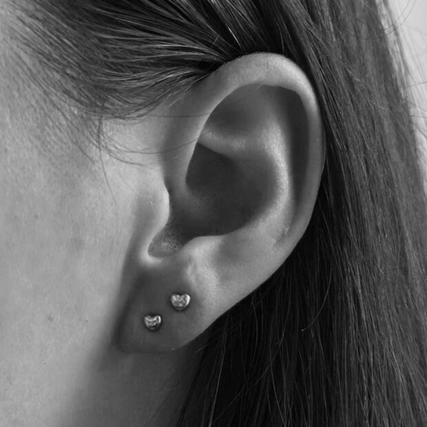 PICO - HEART ØRESTIKKERE | SØLV