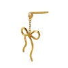STINE A - DANGLING FLOW BOW ØRERING - 1 STK. | FORGYLDT