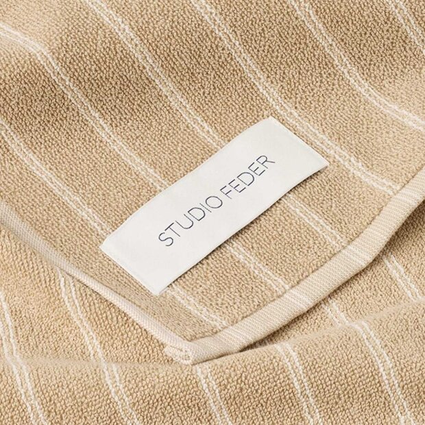STUDIO FEDER - UNA HÅNDKLÆDE 40X60 CM | SAND BEIGE RAIN