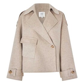 SECOND FEMALE - WALANCE KORT JAKKE | BEIGE SECOND FEMALE - WALANCE KORT JAKKE | BEIGE