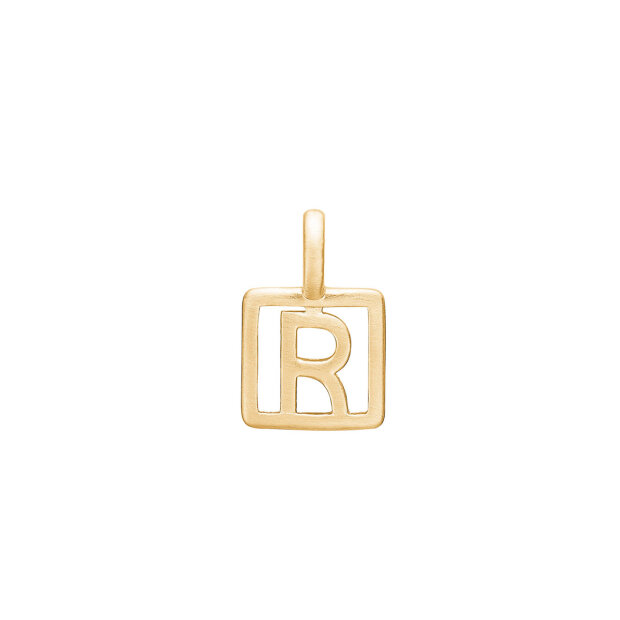 Billede af Enamel Letter R | Forgyldt Fra Enamel Copenhagen