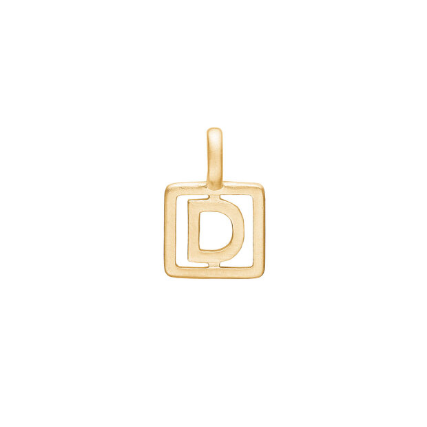 Billede af Enamel Letter D | Forgyldt Fra Enamel Copenhagen