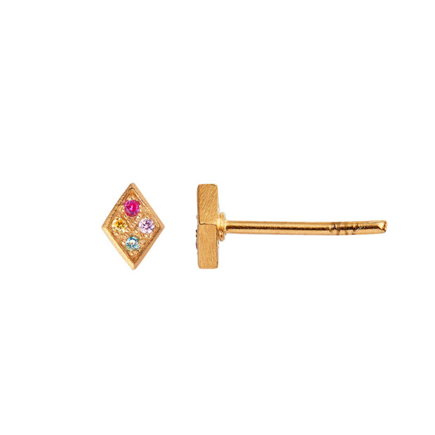 Billede af Petit Candy Harlekin Earring 1pc | Forgyldt Fra Stine A