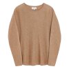 DAVIDA - CURVED CASHMERE SWEATER | MINK